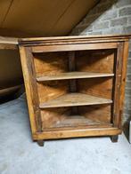 Antieke hoekkast met planken, Met plank(en), Minder dan 50 cm, Gebruikt, 100 tot 150 cm
