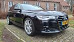 Audi A6 3.0 BiTDI 313pk Avant Quattro t-tr 2014 Zwart S-line, Auto's, Audi, Automaat, Zwart, Leder en Stof, Zwart