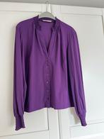 Studio anneloes smoq blouse L paars travelstof, Kleding | Dames, Blouses en Tunieken, Paars, Maat 42/44 (L), Ophalen of Verzenden