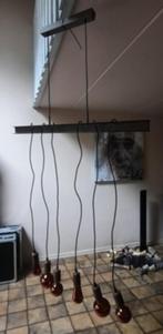 Industriële hanglamp met 6 lampen, Ophalen, Zo goed als nieuw, Metaal, Industrieël
