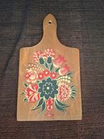 Vintage, houten sier-, serveer-, snijplank. Volkskunst. 28cm, Ophalen of Verzenden, Zo goed als nieuw