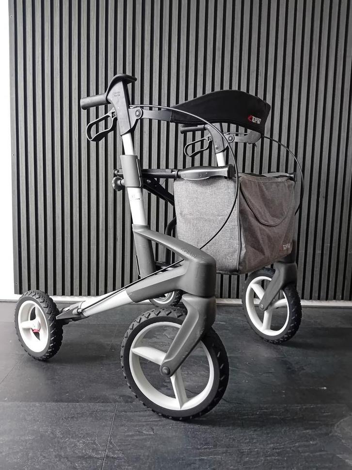 Zgan! Topro Olympos ATR Rollator met tas en rugsteun!, Diversen, Rollators, Zo goed als nieuw, Lichtgewicht, Opvouwbaar, Ophalen