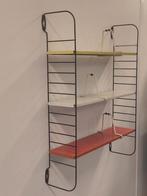 Vintage Tomado pocket rek metalen wandrekje boekenplank, Gebruikt, ., Ophalen of Verzenden, .