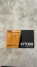 Jumbo Sports Giftcard - 100€, Tickets en Kaartjes, Eén persoon, Cadeaubon, Overige typen