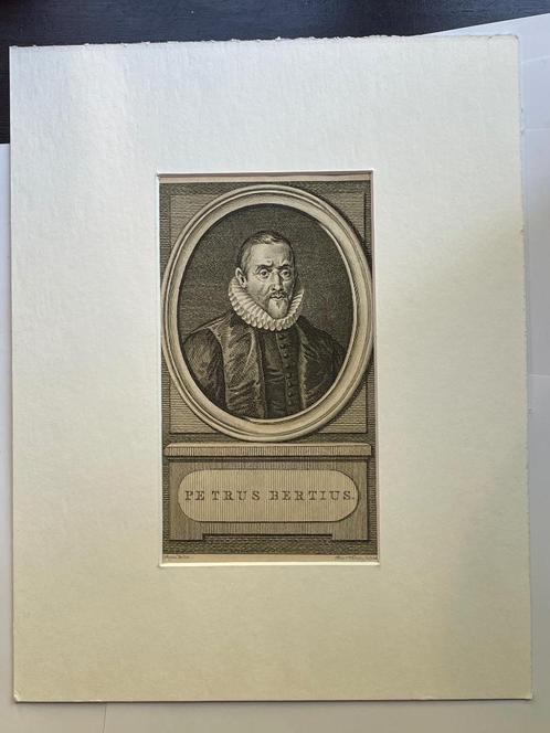 Petrus Bertius - 1787 - Vinkeles - Gravure, Antiek en Kunst, Kunst | Etsen en Gravures, Ophalen of Verzenden