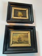 Set van twee klassieke schilderijen, Antiek en Kunst, Kunst | Schilderijen | Klassiek, Ophalen of Verzenden