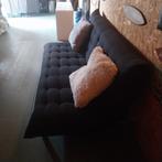 bank slaapbank zwart 165x115 uitgeklapt, Huis en Inrichting, Banken | Bankstellen, Ophalen, 125 tot 150 cm, 150 tot 200 cm, Zo goed als nieuw