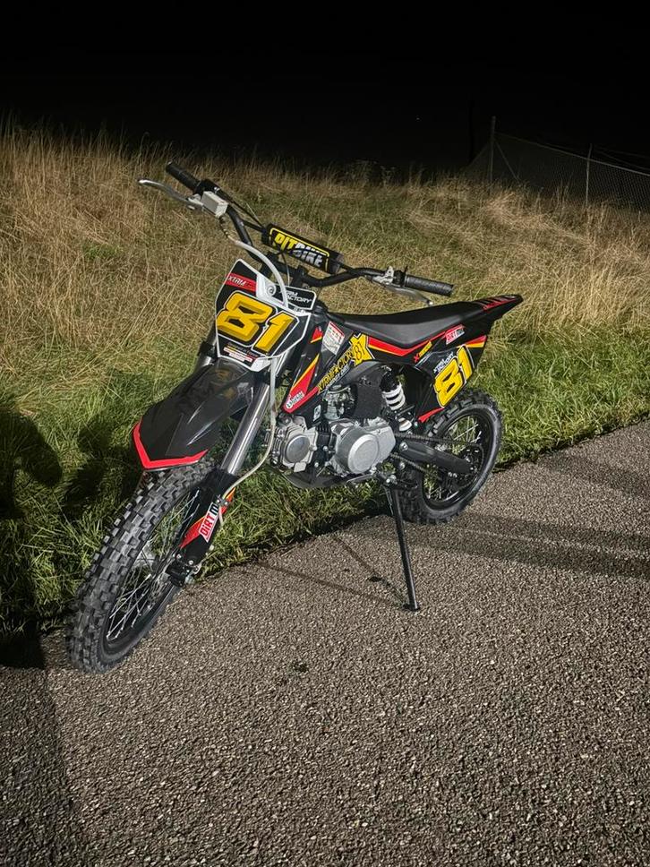 Pitbike crosser 125cc 4t schakel tekoop/ruil, Fietsen en Brommers, Brommers | Crossbrommers, Zo goed als nieuw, Overige merken