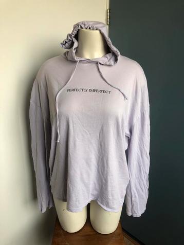 Penn&ink lila dunne oversized trui shirt m capuchon katoen beschikbaar voor biedingen