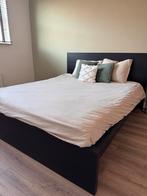 IKEA Malm bed 160x200 zwartbruin, Huis en Inrichting, Slaapkamer | Bedden, Ophalen, Zwart, Tweepersoons, Zo goed als nieuw