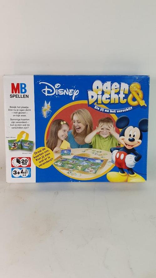 Disney Ogen en Dicht spel, MB Spellen 2005. Compleet. 8C5, Hobby en Vrije tijd, Gezelschapsspellen | Overige, Gebruikt, Ophalen of Verzenden