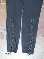 GIRBAUD BROEK maat 40 zwart Travelstof met mooie accenten, Kleding | Dames, Maat 38/40 (M), Girbaud, Zwart, Ophalen of Verzenden