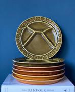 Sarreguemines set van 6 vintage fondue of gourmet borden, Huis en Inrichting, Keuken | Servies, Ophalen of Verzenden, Zo goed als nieuw