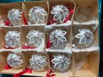 Vintage kerstballen transparant glas GDR, Ophalen of Verzenden, Zo goed als nieuw