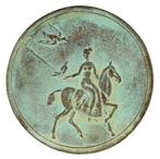 PENNING 1952 Inka Klinckhard : Valkenjacht, Verzenden, Brons, Nederland