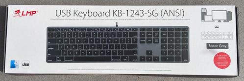 LMP KB-1243-SG MAGIC Keyboard Apple – QWERTY - NIEUW, Computers en Software, Toetsenborden, Nieuw, Qwerty, Bedraad, Ophalen of Verzenden