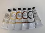 6 tubes gamblin olieverf - aardekleuren - professionele verf, Ophalen of Verzenden, Gebruikt, Olieverf