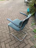 Gispen buisframe stoel (gebroken), Huis en Inrichting, Stoelen, Ophalen, Gebruikt, Blauw, Metaal