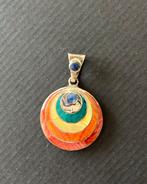 Zilveren 950 Pachamama kettinghanger, Sieraden, Tassen en Uiterlijk, Ophalen of Verzenden, Zo goed als nieuw, Zilver