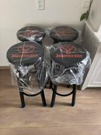 Jagermeister barkrukken set 4 nieuw, 60 tot 90 cm, Nieuw, Ophalen of Verzenden, Metaal