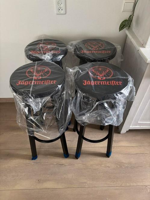 Jagermeister barkrukken set 4 nieuw, Huis en Inrichting, Barkrukken, Nieuw, 60 tot 90 cm, Metaal, 4 krukken, Ophalen of Verzenden
