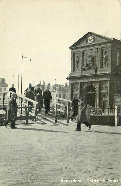 (388-257-025) Rotterdam Delftsche Poort, Verzamelen, Ansichtkaarten | Nederland, Zuid-Holland, Verzenden