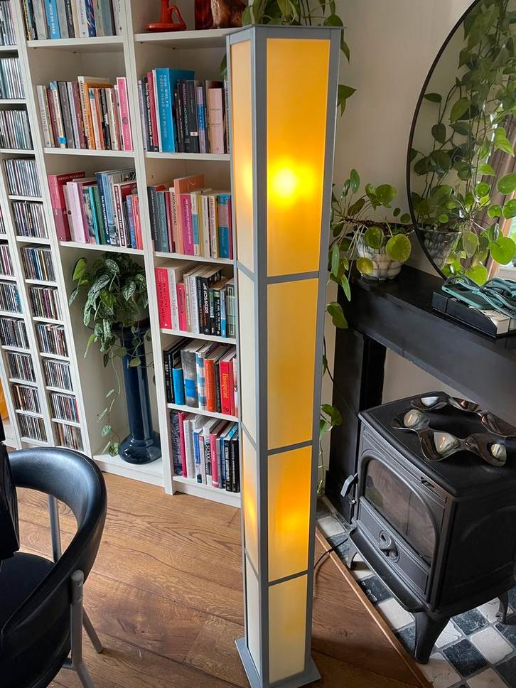 Massive design vloerlamp japandi design, Huis en Inrichting, Lampen | Vloerlampen, Gebruikt, Ophalen