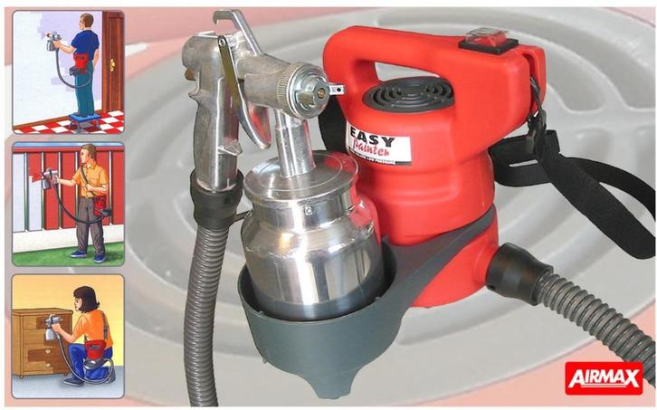 EasyPainter Airmax lucht verfspuit, Doe-het-zelf en Verbouw, Schildersmaterialen, Gebruikt, Verfspuit of Verfpomp, Ophalen