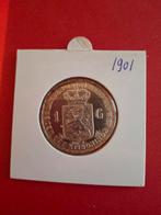 Zilveren Gulden 1901 - Prachtig!, Ophalen of Verzenden