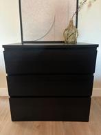 Ikea ladekast Malm zwartbruin 80 x 78 cm, Huis en Inrichting, Kasten | Ladekasten, Ophalen, 50 tot 100 cm, Zo goed als nieuw, 3 of 4 laden