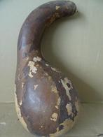 Afrikaanse kalebas shaker muziekinstrument 38cm vintage 1960, Gebruikt, Moeder Natuur, Overige soorten, Ophalen of Verzenden