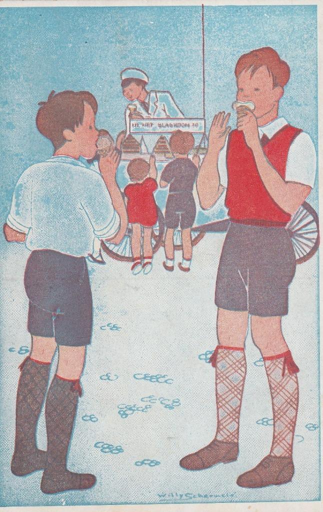 IJSCOMAN WILLY SCHERMELE JAREN 50 ZEER MOOIE  KAART KH914, Verzamelen, Ansichtkaarten | Themakaarten, Ongelopen, 1940 tot 1960