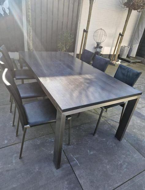 Eetkamerset Bert Plantagie, Huis en Inrichting, Complete eetkamers, Zo goed als nieuw, Ophalen