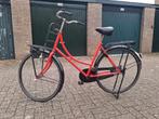Rode opoe damesfiets met rekje - framemaat 54, Fietsen en Brommers, 53 tot 56 cm, Ophalen, Gebruikt