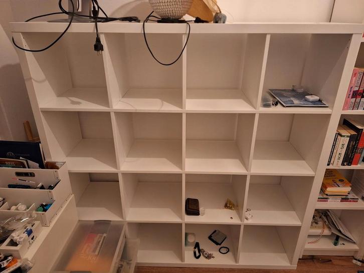 Witte open kast met vakken - Kallax 4x4, Huis en Inrichting, Kasten | Boekenkasten, Ophalen