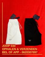Prada "logo shorts" jogging kortebroek zwart en wit S M L XL, Ophalen of Verzenden, Nieuw, Overige maten, Wit