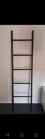 Decoratie ladder bamboo zwart 50x5x200 cm, Ophalen