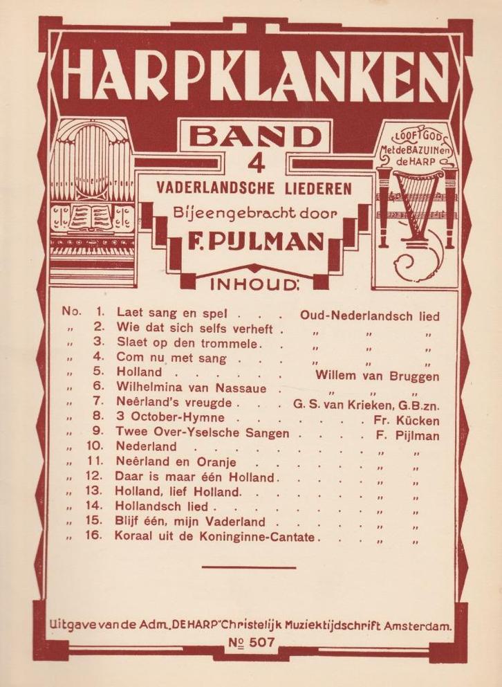 F.Pijlman - HARPKLANKEN - BAND 4, Muziek en Instrumenten, Bladmuziek, Gebruikt, Artiest of Componist, Populair, Ophalen of Verzenden
