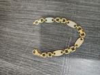 14 k gouden pkatte armband met stenen 26,5 gram, Ophalen of Verzenden, Nieuw, Goud, Goud