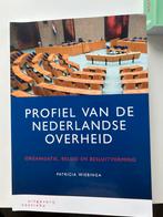 Profiel van de Nederlandse overheid Studieboek, Ophalen of Verzenden, Zo goed als nieuw, HBO, Patricia Wiebinga