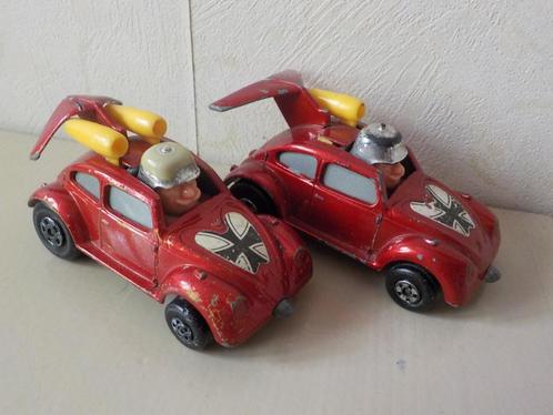 2x VW Volkswagen Flying Bug van Matchbox Superfast, Hobby en Vrije tijd, Modelauto's | 1:50, Gebruikt, Auto, Matchbox, Ophalen of Verzenden