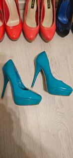 Elegante hoge hakken, Kleding | Dames, Schoenen, Blauw, Ophalen of Verzenden, Zo goed als nieuw, Schoenen met hoge hakken