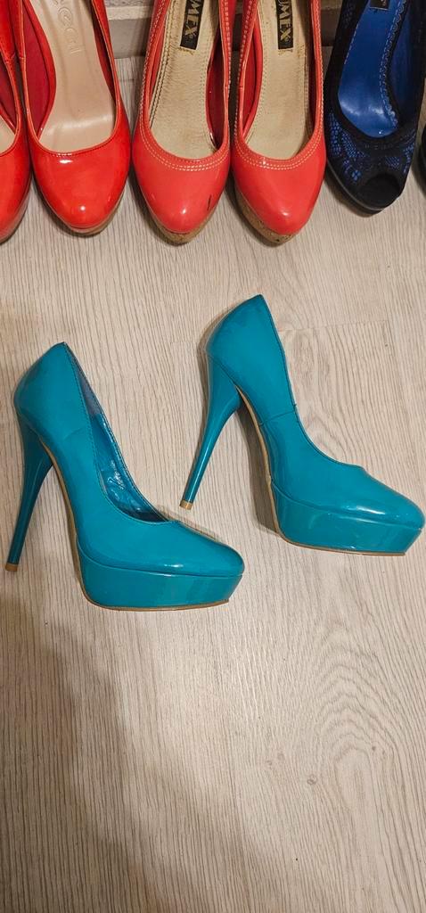 Elegante hoge hakken, Kleding | Dames, Schoenen, Zo goed als nieuw, Schoenen met hoge hakken, Blauw, Ophalen of Verzenden