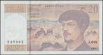 Frankrijk 20 francs 1992 VF+ p.151f (# 239), Postzegels en Munten, Bankbiljetten | Europa | Niet-Eurobiljetten, Verzenden, Frankrijk