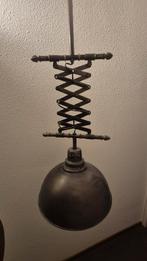 Set van 2 landelijke harmonica lampen, Gebruikt, 50 tot 75 cm, Ophalen of Verzenden, Metaal