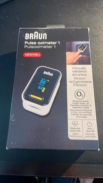 Braun Pulse Oximeter 1 – Nieuw en in gesealde verpakking! beschikbaar voor biedingen
