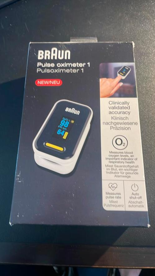 Braun Pulse Oximeter 1 – Nieuw en in gesealde verpakking!, Telecommunicatie, Mobiele telefoons | Telefoon-opladers, Nieuw, Apple iPhone