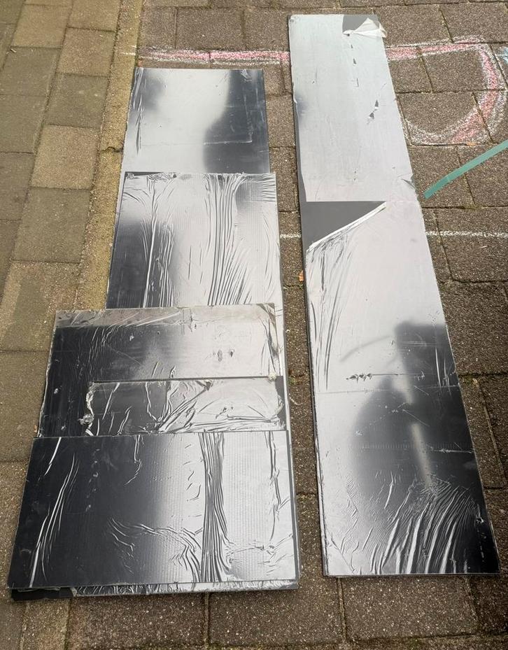 3,2 m2 Sakol Multicompact HPL plaat zwart RAL 9005 6mm, Doe-het-zelf en Verbouw, Platen en Panelen, Nieuw, HPL, Minder dan 20 mm