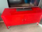 Rode IKEA TV kast, Ophalen, Gebruikt, 100 tot 150 cm, Minder dan 100 cm