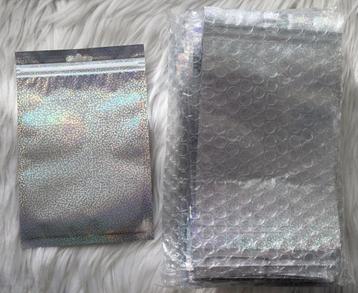 Holografische Glitter Plastic Zakjes Verpakkingen Giftbag beschikbaar voor biedingen